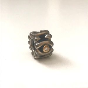 RARE- Pandora Retired Authentic Braided Gold Charm